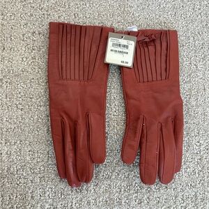 Rust Leather Gloves